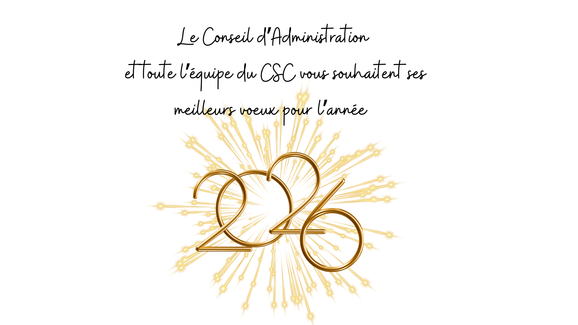 Bonne ann&eacute;e 2026